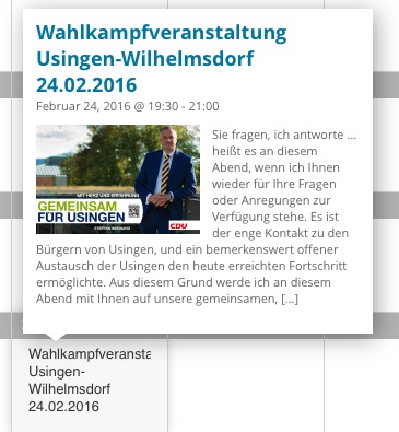 Usingen wählt – Steffen Wernard Wahlkampfveranstaltung in Wilhelmsdorf