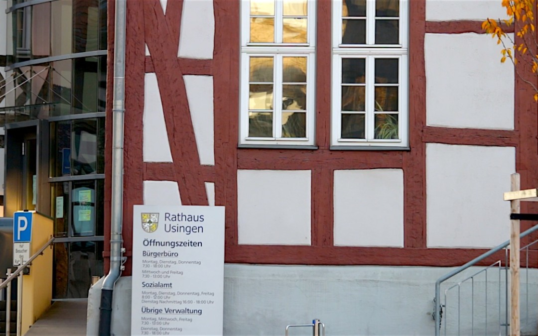 Usingen wählt Steffen Wernard. Das Rathaus der Stadt Usingen.